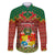 Tonga Christmas Family Matching Tank Maxi Dress and Hawaiian Shirt Coat of Arms and Map Beautiful Merry Xmas Snowflake LT03 Dad's Shirt - Long Sleeve Red - Polynesian Pride