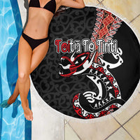 Aotearoa Toitu Te Tiriti Beach Blanket Maori Taniwha Haka - Honour the Treaty LT03 - Polynesian Pride