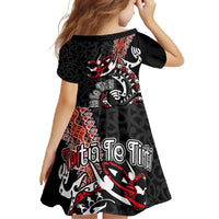 Aotearoa Toitu Te Tiriti Family Matching Mermaid Dress and Hawaiian Shirt Maori Taniwha Haka - Honour the Treaty LT03 - Polynesian Pride