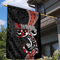 Aotearoa Toitu Te Tiriti Garden Flag Maori Taniwha Haka - Honour the Treaty LT03 - Polynesian Pride