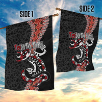 Aotearoa Toitu Te Tiriti Garden Flag Maori Taniwha Haka - Honour the Treaty LT03 - Polynesian Pride