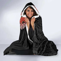 Aotearoa Toitu Te Tiriti Hooded Blanket Maori Taniwha Haka - Honour the Treaty LT03 - Polynesian Pride
