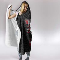 Aotearoa Toitu Te Tiriti Hooded Blanket Maori Taniwha Haka - Honour the Treaty LT03 - Polynesian Pride
