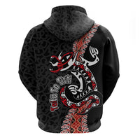 Aotearoa Toitu Te Tiriti Hoodie Maori Taniwha Haka - Honour the Treaty LT03 - Polynesian Pride