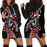 Aotearoa Toitu Te Tiriti Hoodie Dress Maori Taniwha Haka - Honour the Treaty LT03 - Polynesian Pride