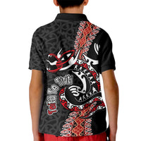 Aotearoa Toitu Te Tiriti Kid Polo Shirt Maori Taniwha Haka - Honour the Treaty LT03 - Polynesian Pride