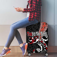 Aotearoa Toitu Te Tiriti Luggage Cover Maori Taniwha Haka - Honour the Treaty LT03 - Polynesian Pride