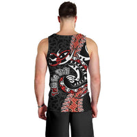 Aotearoa Toitu Te Tiriti Men Tank Top Maori Taniwha Haka - Honour the Treaty LT03 - Polynesian Pride