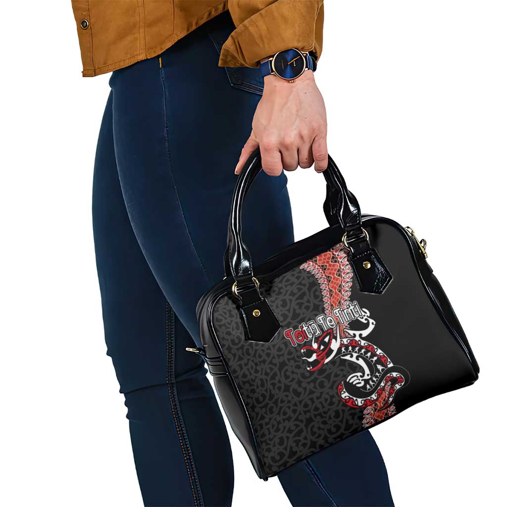 Aotearoa Toitu Te Tiriti Shoulder Handbag Maori Taniwha Haka - Honour the Treaty LT03 - Polynesian Pride