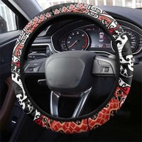 Aotearoa Toitu Te Tiriti Steering Wheel Cover Maori Taniwha Haka - Honour the Treaty LT03 - Polynesian Pride