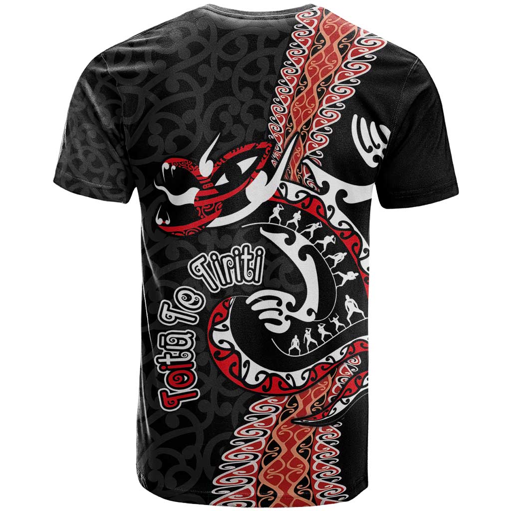 Aotearoa Toitu Te Tiriti T Shirt Maori Taniwha Haka - Honour the Treaty LT03 - Polynesian Pride