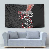 Aotearoa Toitu Te Tiriti Tapestry Maori Taniwha Haka - Honour the Treaty LT03 - Polynesian Pride