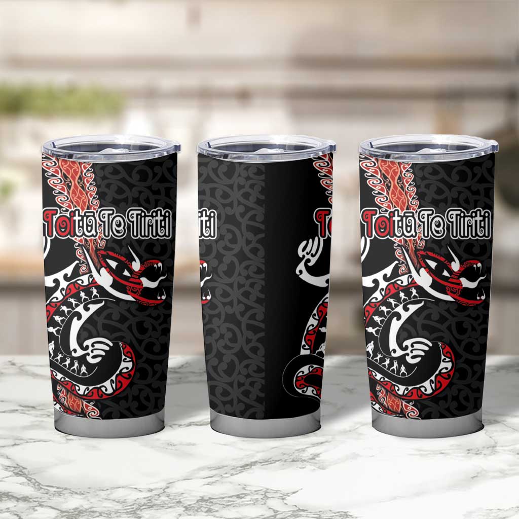 Aotearoa Toitu Te Tiriti Tumbler Cup Maori Taniwha Haka - Honour the Treaty LT03 - Polynesian Pride