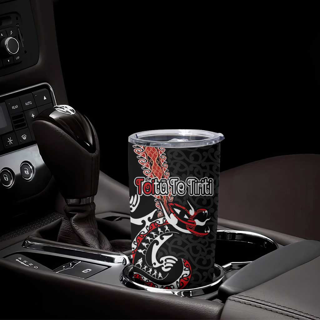 Aotearoa Toitu Te Tiriti Tumbler Cup Maori Taniwha Haka - Honour the Treaty LT03 - Polynesian Pride