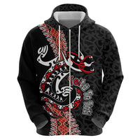 Aotearoa Toitu Te Tiriti Zip Hoodie Maori Taniwha Haka - Honour the Treaty LT03 - Polynesian Pride