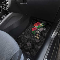 Hawaiian Tropical Plants and Turtles Car Mats Polynesian Art Motifs
