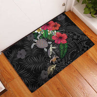 Hawaiian Tropical Plants and Turtles Rubber Doormat Polynesian Art Motifs LT03 - Polynesian Pride