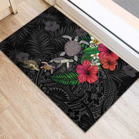 Hawaiian Tropical Plants and Turtles Rubber Doormat Polynesian Art Motifs LT03 - Polynesian Pride