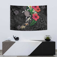 Hawaiian Tropical Plants and Turtles Tapestry Polynesian Art Motifs LT03 - Polynesian Pride