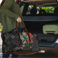 Hawaiian Tropical Plants and Turtles Travel Bag Polynesian Art Motifs