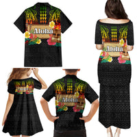 Hawaiian Elements and Polynesian Tattoo Family Matching Puletasi and Hawaiian Shirt LT03 - Polynesian Pride
