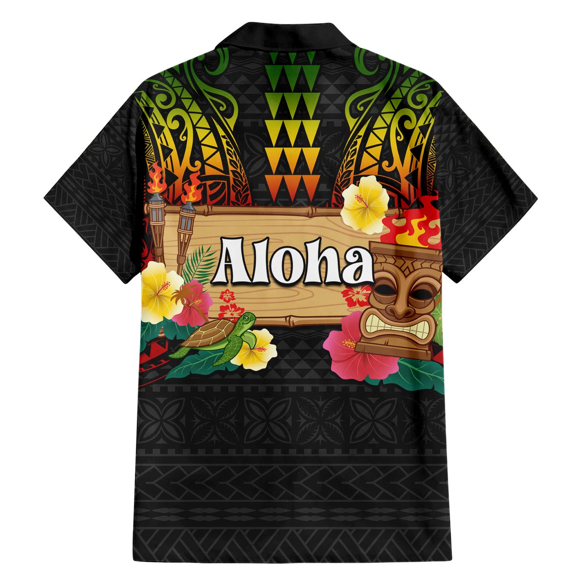 Hawaii Pan-Pacific Festival Hawaiian Shirt Hawaiian Elements and Polynesian Tattoo