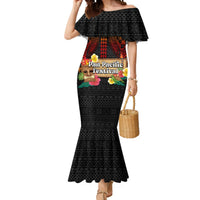 Hawaiian Elements and Polynesian Tattoo Mermaid Dress LT03 Women Black - Polynesian Pride