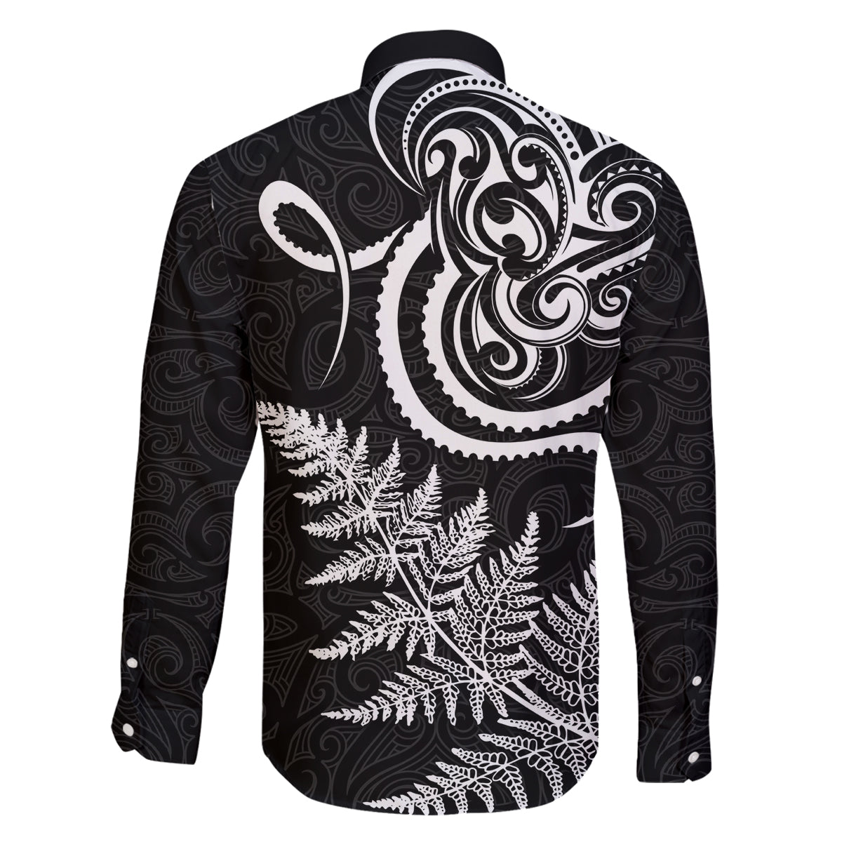 New Zealand Octopus Tattoo and Fern Family Matching Puletasi and Hawaiian Shirt Maori Pattern LT03 - Polynesian Pride