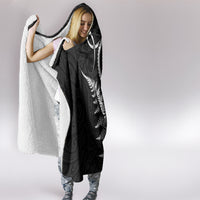 New Zealand Octopus Tattoo and Fern Hooded Blanket Maori Pattern LT03 - Polynesian Pride