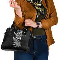 New Zealand Octopus Tattoo and Fern Shoulder Handbag Maori Pattern