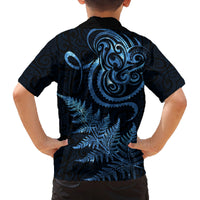 New Zealand Octopus Tattoo and Fern Family Matching Summer Maxi Dress and Hawaiian Shirt Maori Pattern Matariki Style LT03 - Polynesian Pride