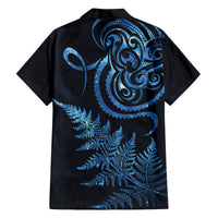 New Zealand Octopus Tattoo and Fern Family Matching Tank Maxi Dress and Hawaiian Shirt Maori Pattern Matariki Style LT03 - Polynesian Pride