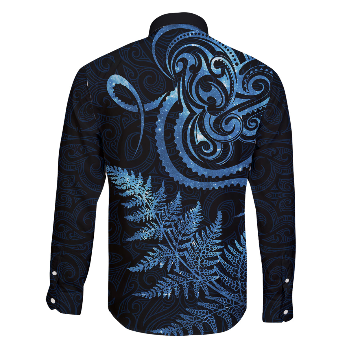 New Zealand Octopus Tattoo and Fern Family Matching Tank Maxi Dress and Hawaiian Shirt Maori Pattern Matariki Style LT03 - Polynesian Pride