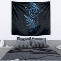 New Zealand Octopus Tattoo and Fern Tapestry Maori Pattern Matariki Style