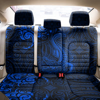 New Zealand Crocodile Tattoo and Fern Back Car Seat Cover Maori Pattern Blue Color LT03 - Polynesian Pride