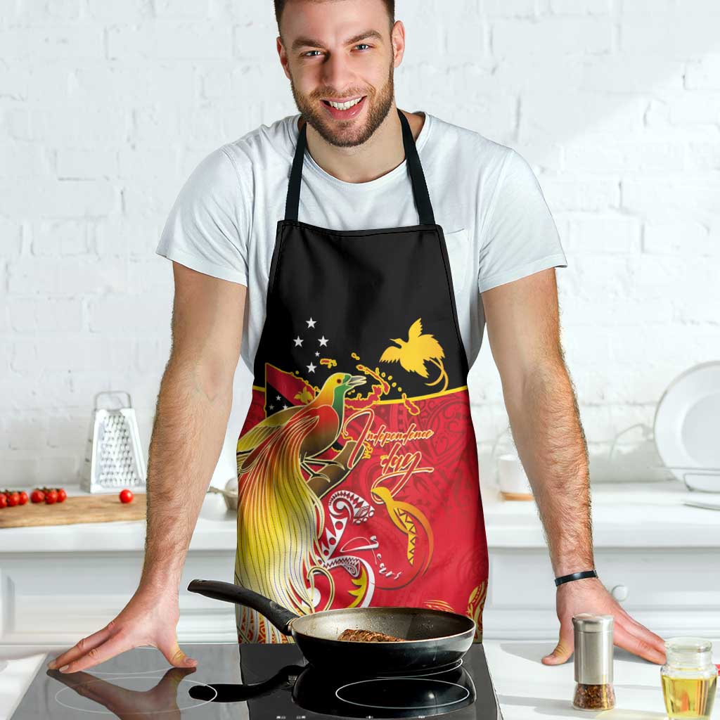 Papua New Guinea Independence Day Apron Happy Anniversary 50th Bird-of-paradise Melanesian Tattoos LT03 - Polynesian Pride