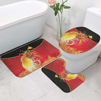Papua New Guinea Independence Day Bathroom Set Happy Anniversary 50th Bird-of-paradise Melanesian Tattoos LT03 - Polynesian Pride