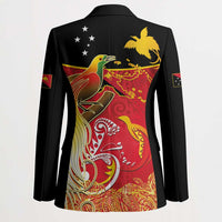Papua New Guinea Independence Day Blazer Happy Anniversary 50th Bird-of-paradise Melanesian Tattoos LT03 - Polynesian Pride