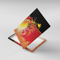 Papua New Guinea Independence Day Canvas Wall Art Happy Anniversary 50th Bird-of-paradise Melanesian Tattoos LT03 With Frame Black - Polynesian Pride