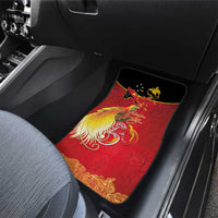 Papua New Guinea Independence Day Car Mats Happy Anniversary 50th Bird-of-paradise Melanesian Tattoos LT03 - Polynesian Pride