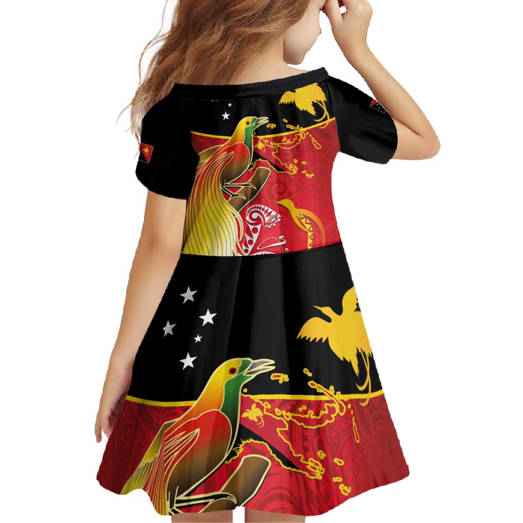 Papua New Guinea Independence Day Family Matching Long Sleeve Bodycon Dress and Hawaiian Shirt Happy Anniversary 50th Bird-of-paradise Melanesian Tattoos LT03 - Polynesian Pride