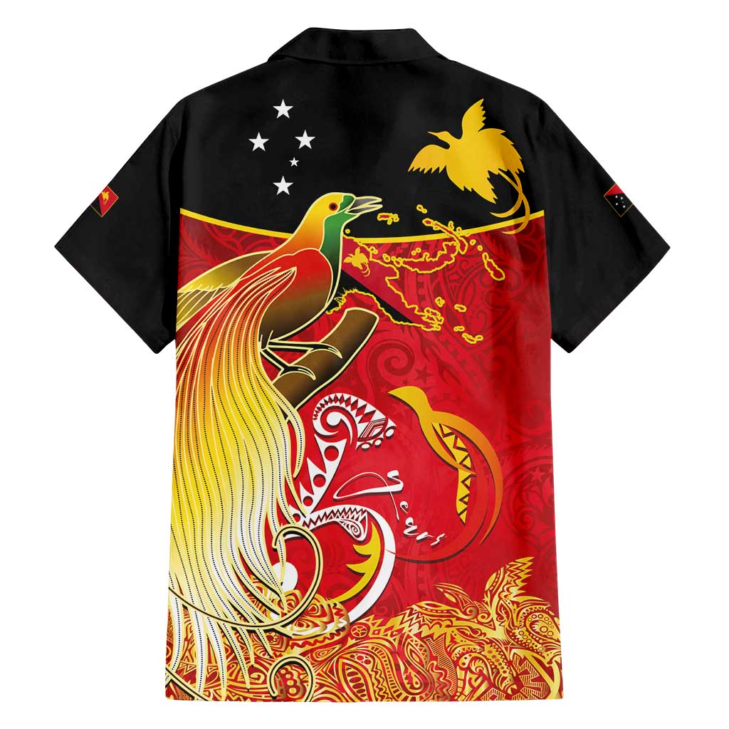 Papua New Guinea Independence Day Family Matching Long Sleeve Bodycon Dress and Hawaiian Shirt Happy Anniversary 50th Bird-of-paradise Melanesian Tattoos LT03 - Polynesian Pride