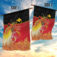 Papua New Guinea Independence Day Garden Flag Happy Anniversary 50th Bird-of-paradise Melanesian Tattoos LT03 - Polynesian Pride