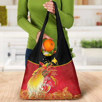 Papua New Guinea Independence Day Grocery Bag Happy Anniversary 50th Bird-of-paradise Melanesian Tattoos LT03 - Polynesian Pride