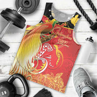 Papua New Guinea Independence Day Men Tank Top Happy Anniversary 50th Bird-of-paradise Melanesian Tattoos LT03 - Polynesian Pride