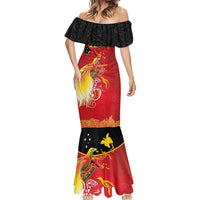 Papua New Guinea Independence Day Mermaid Dress Happy Anniversary 50th Bird-of-paradise Melanesian Tattoos LT03 - Polynesian Pride