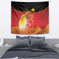 Papua New Guinea Independence Day Tapestry Happy Anniversary 50th Bird-of-paradise Melanesian Tattoos LT03 - Polynesian Pride