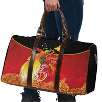 Papua New Guinea Independence Day Travel Bag Happy Anniversary 50th Bird-of-paradise Melanesian Tattoos LT03 - Polynesian Pride