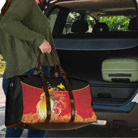 Papua New Guinea Independence Day Travel Bag Happy Anniversary 50th Bird-of-paradise Melanesian Tattoos LT03 - Polynesian Pride
