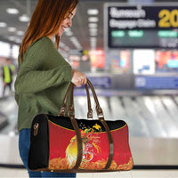Papua New Guinea Independence Day Travel Bag Happy Anniversary 50th Bird-of-paradise Melanesian Tattoos LT03 - Polynesian Pride